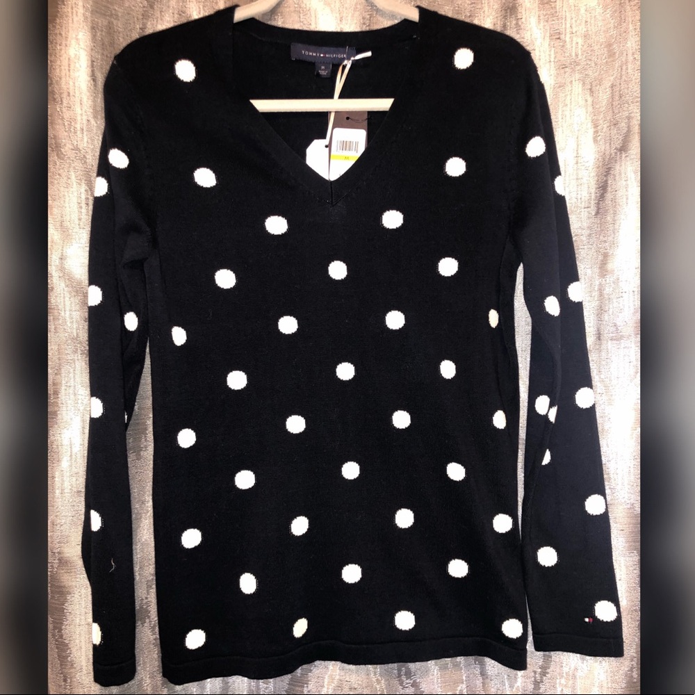 Tommy Hilfiger polka dot sweater